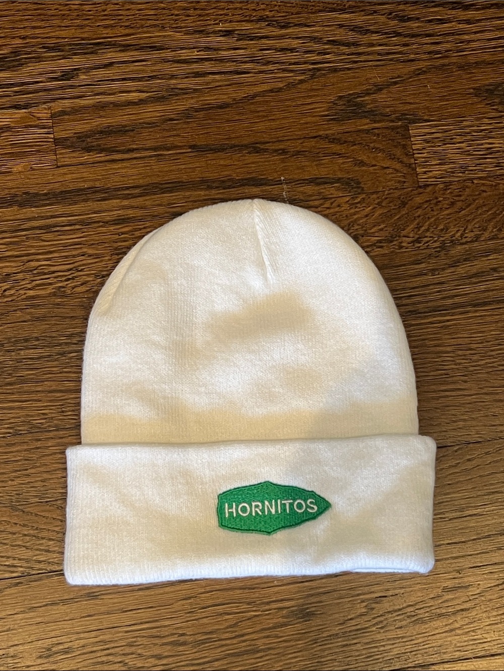 Kids White Beanie Hat